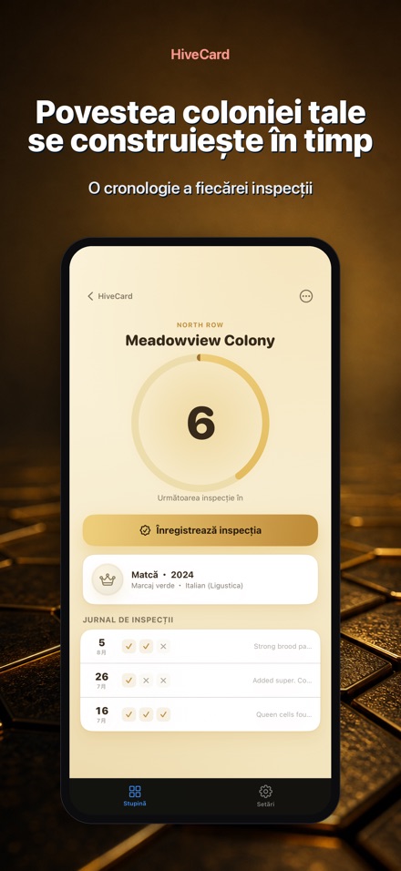 HiveCard: Jurnal Apicol 5