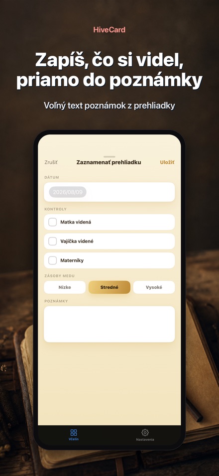 HiveCard: Denník Včelára 4
