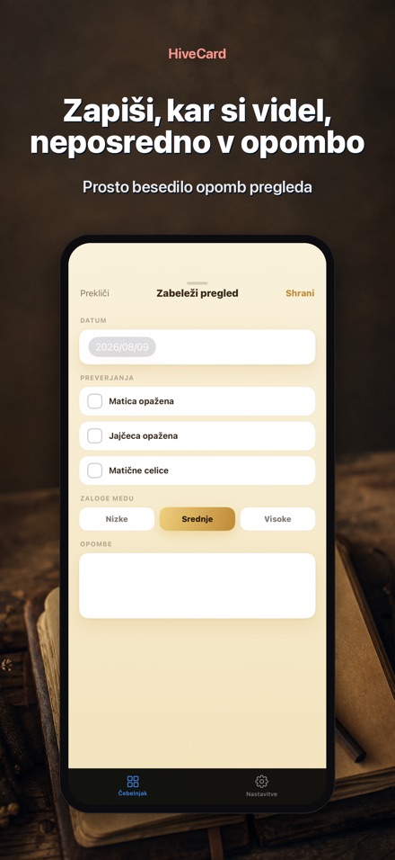 HiveCard: Čebelarski Dnevnik 4