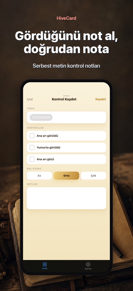HiveCard: Arıcılık Defteri 4