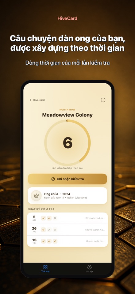 HiveCard: Nhật Ký Nuôi Ong 5
