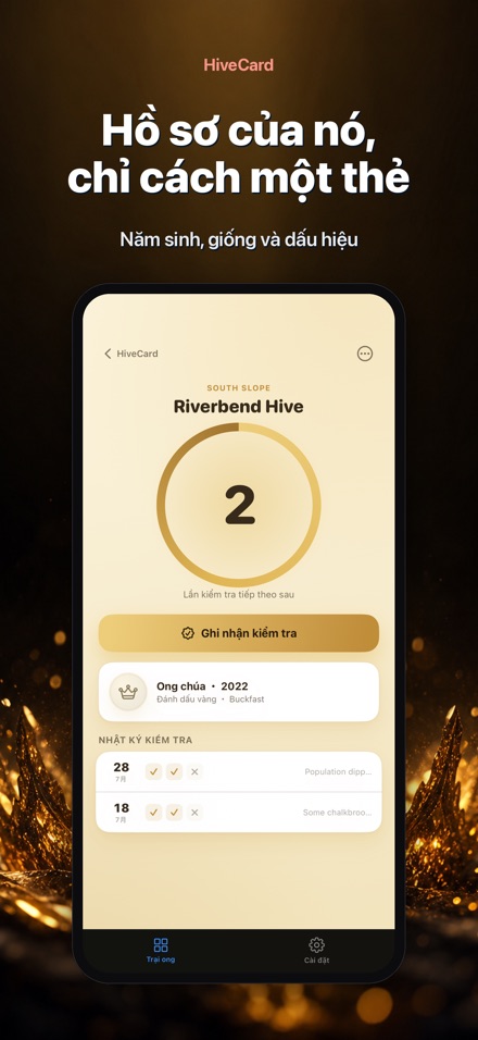 HiveCard: Nhật Ký Nuôi Ong 8