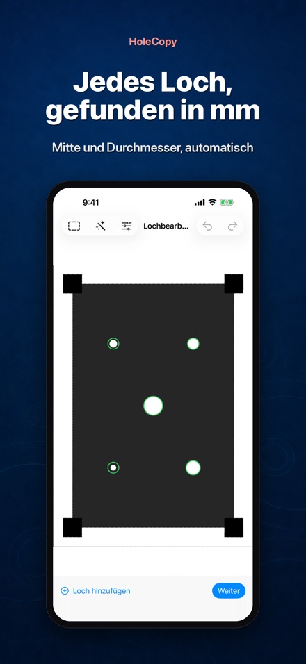 HoleCopy: Lochschablone 2