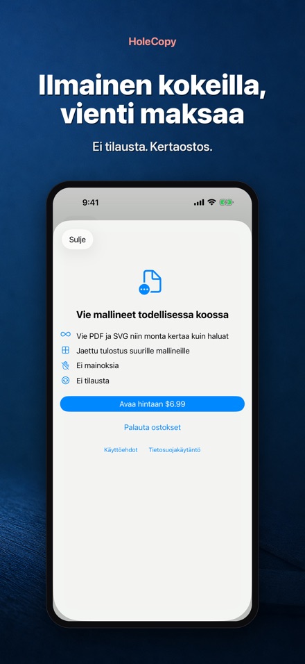 HoleCopy: Reikäsapluuna 10