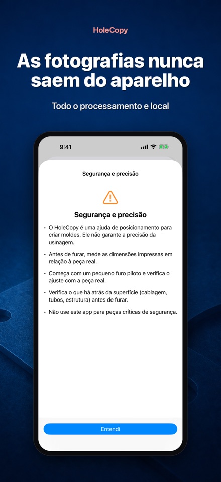 HoleCopy: Molde de Furos 9