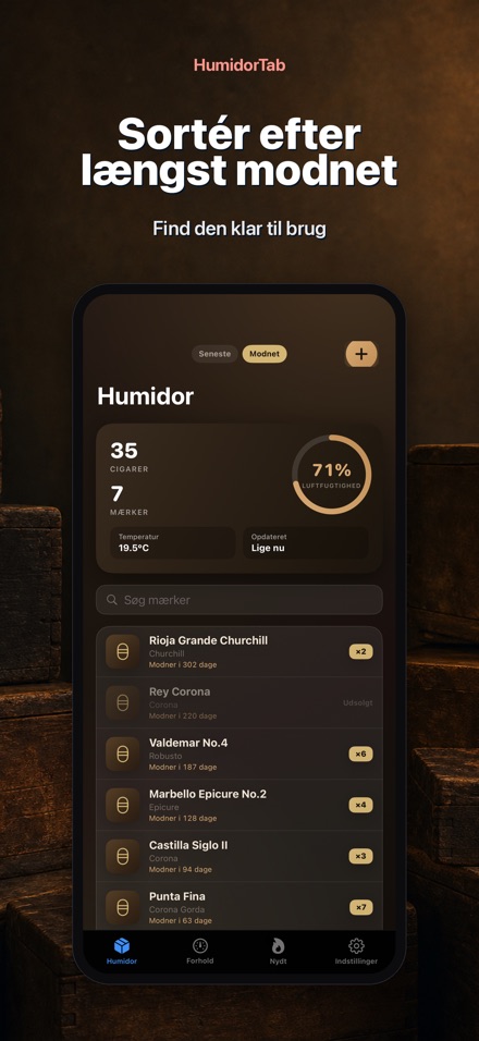 HumidorTab: Cigar Shelf Log 6