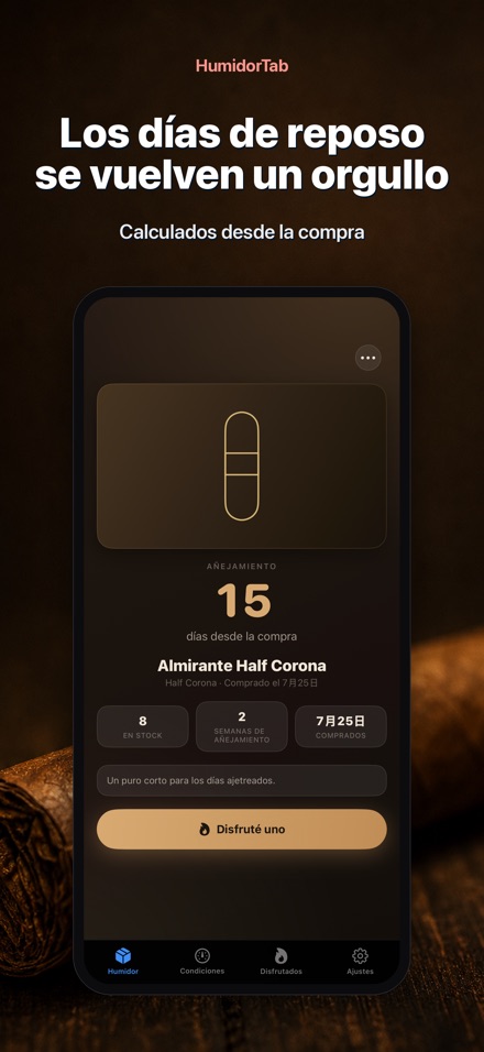 HumidorTab: Cigar Shelf Log 2