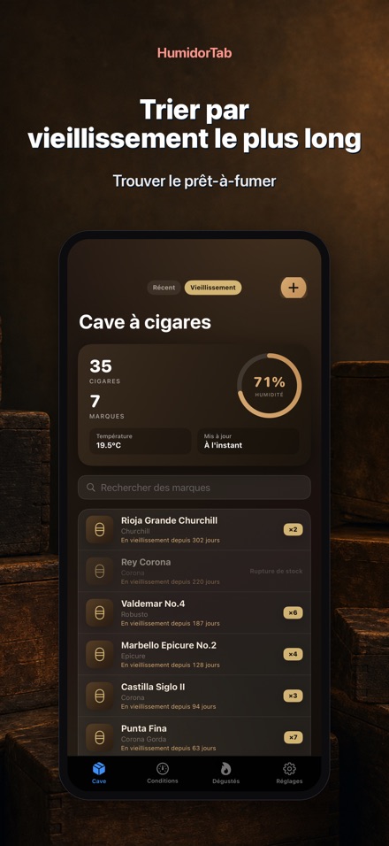 HumidorTab: Cigar Shelf Log 6