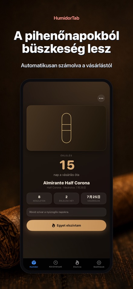 HumidorTab: Cigar Shelf Log 2