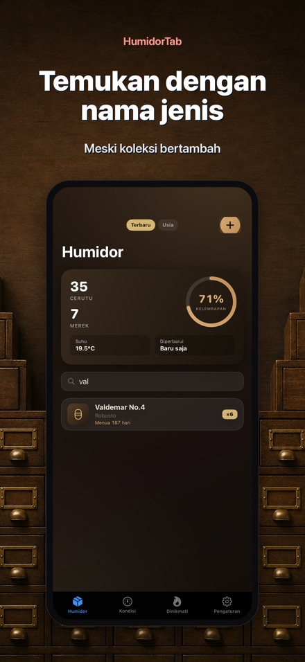 HumidorTab: Cigar Shelf Log 7