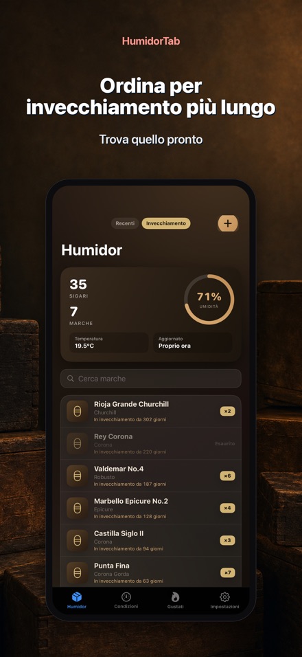 HumidorTab: Cigar Shelf Log 6