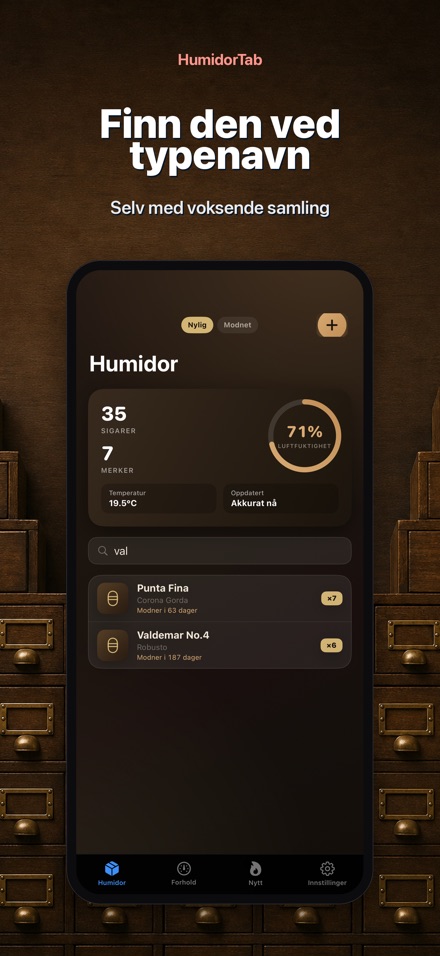HumidorTab: Cigar Shelf Log 7