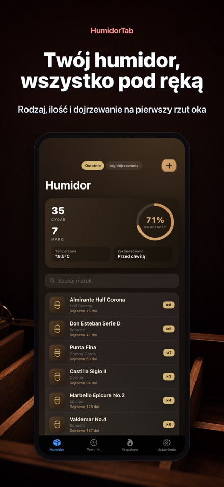 HumidorTab: Cigar Shelf Log
