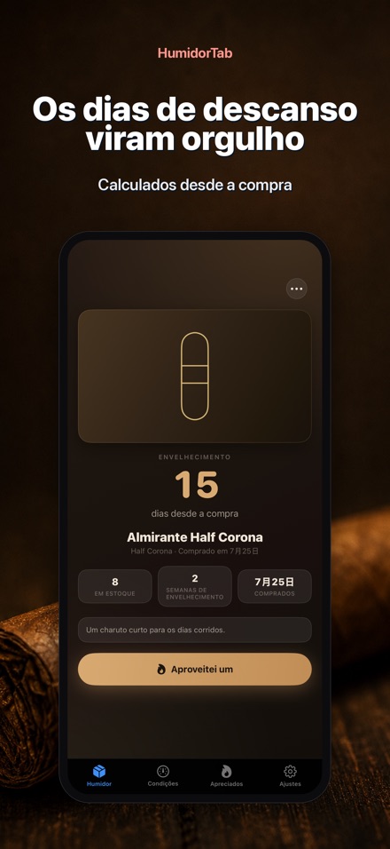 HumidorTab: Cigar Shelf Log 2