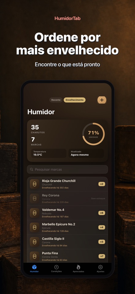 HumidorTab: Cigar Shelf Log 6