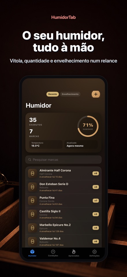 HumidorTab: Cigar Shelf Log