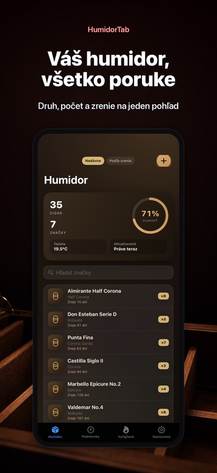 HumidorTab: Cigar Shelf Log