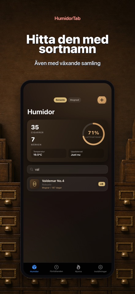 HumidorTab: Cigar Shelf Log 7