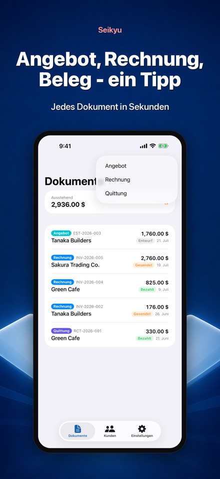 Seikyu: Rechnung & Angebot 7