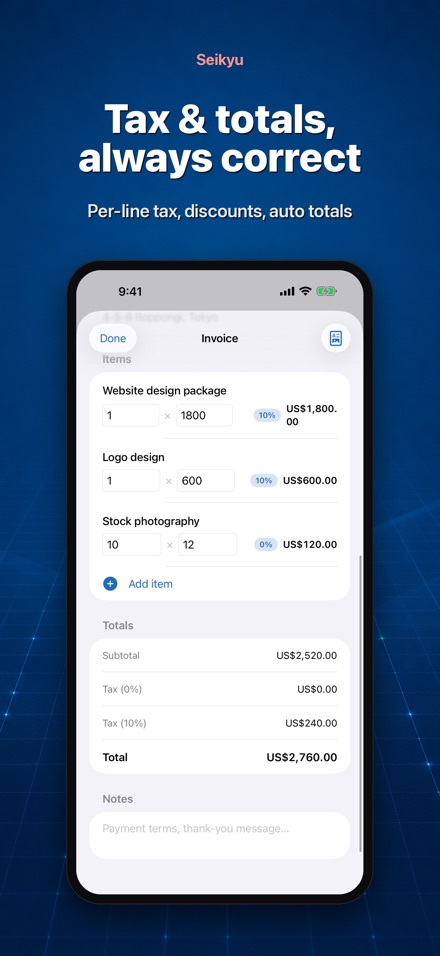 Seikyu: Invoice & Quote Maker 6