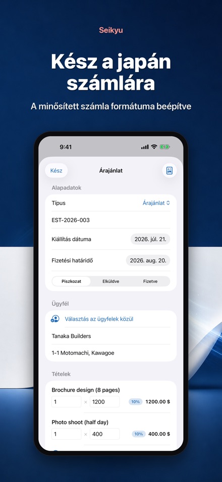 Seikyu: Számla és árajánlat 10