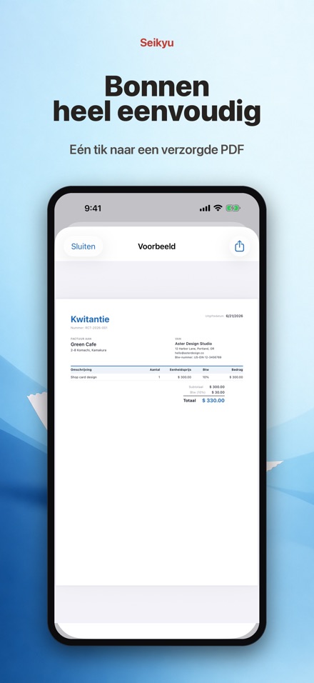 Seikyu: Factuur & Offerte 5