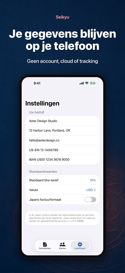 Seikyu: Factuur & Offerte 9