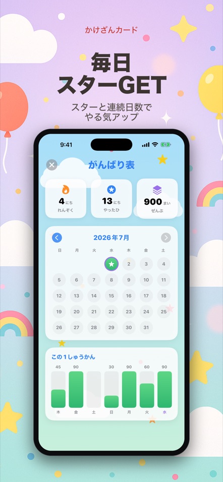かけざんカード