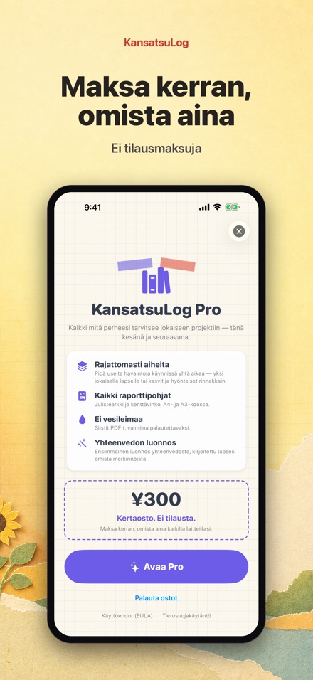Havaintopäiväkirja lapsille 10