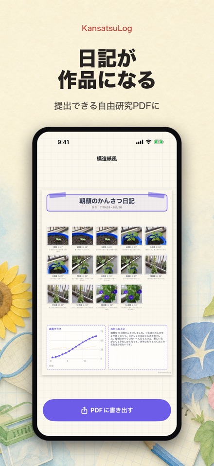 じゆうけんきゅう観察ノート-自由研究・観察日記