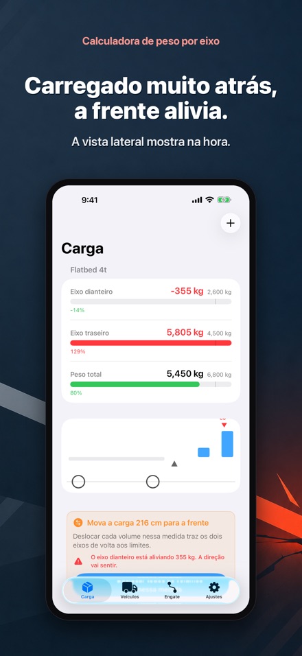 Calculadora de peso por eixo 3