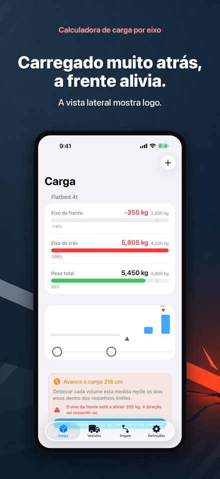 Calculadora de carga por eixo 3