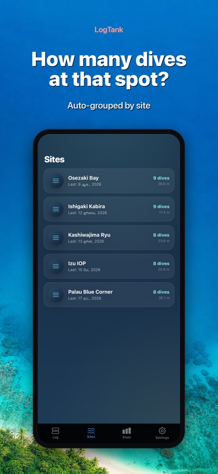 LogTank: Scuba Dive Log 7