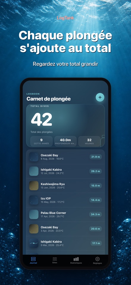 LogTank: Scuba Dive Log