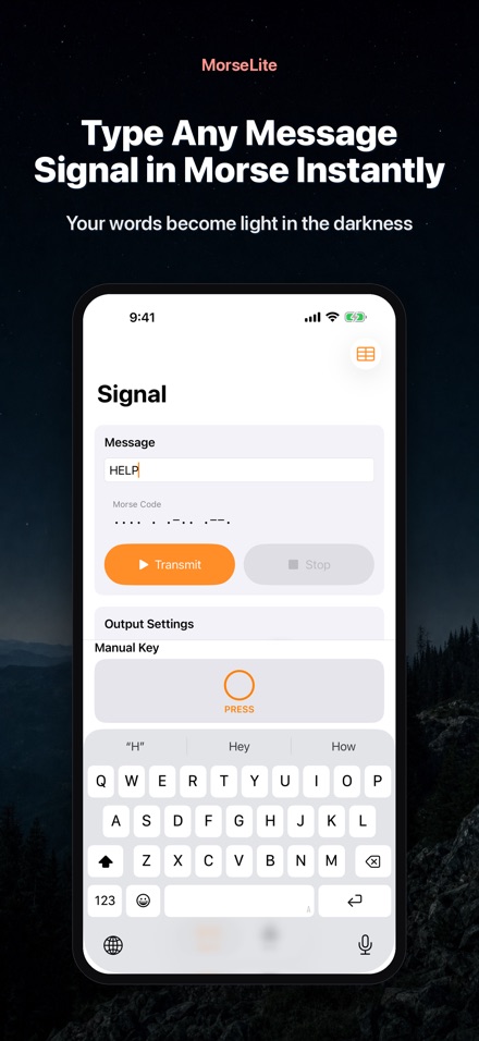 MorseLite: Flash & Signal