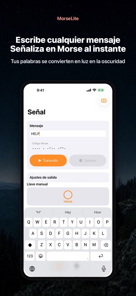 MorseLite: Flash y Señal