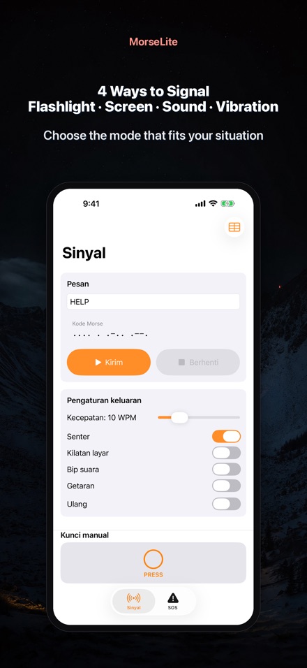 MorseLite: Kilat & Sinyal 3