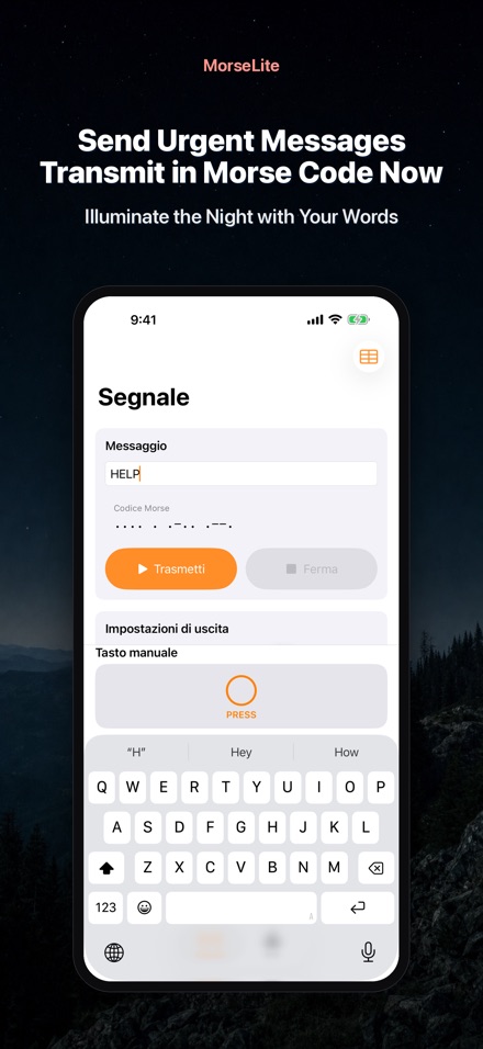 MorseLite: Flash e Segnale