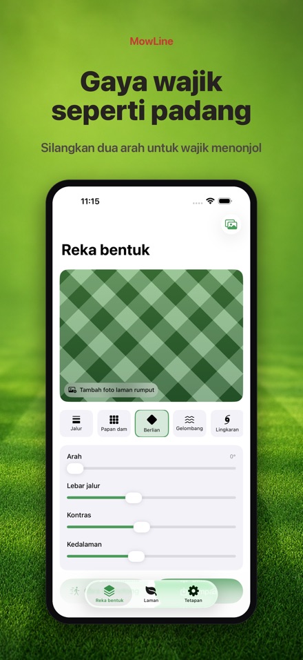 MowLine: Corak Jalur Rumput 8