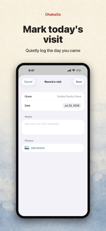 OhakaGo: Grave Visit Tracker 5