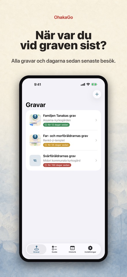 OhakaGo: Gravbesöksdagbok