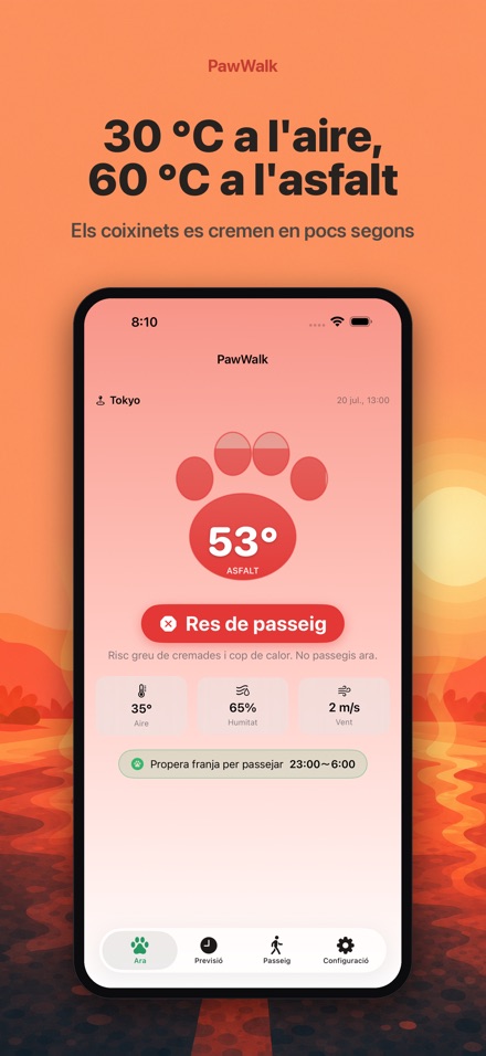 PawWalk: gos, passeig, calor 4