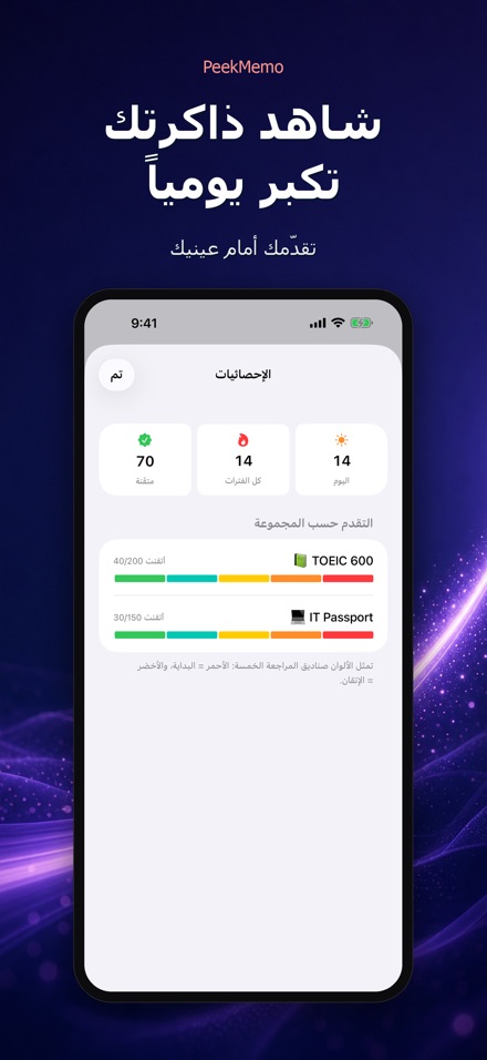 PeekMemo: بطاقات شاشة القفل 6