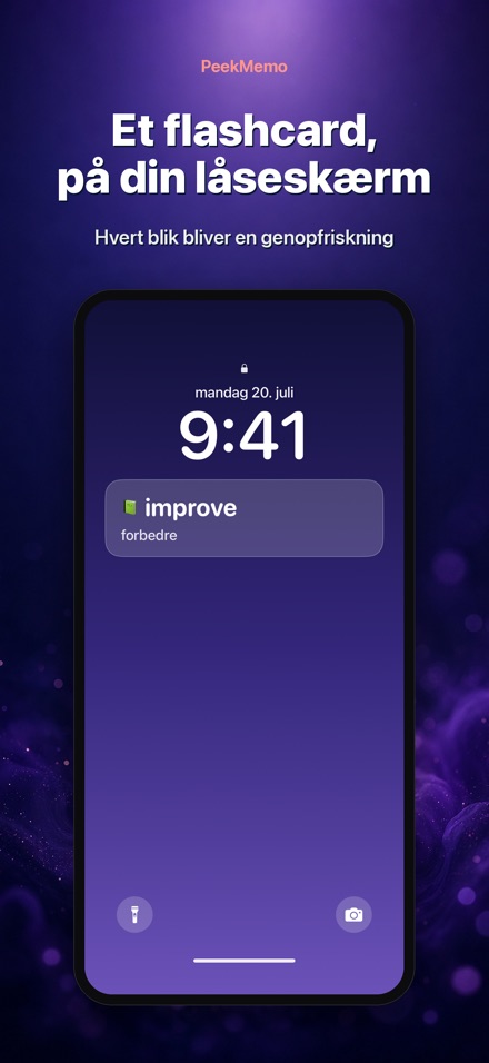 PeekMemo: Flashcards