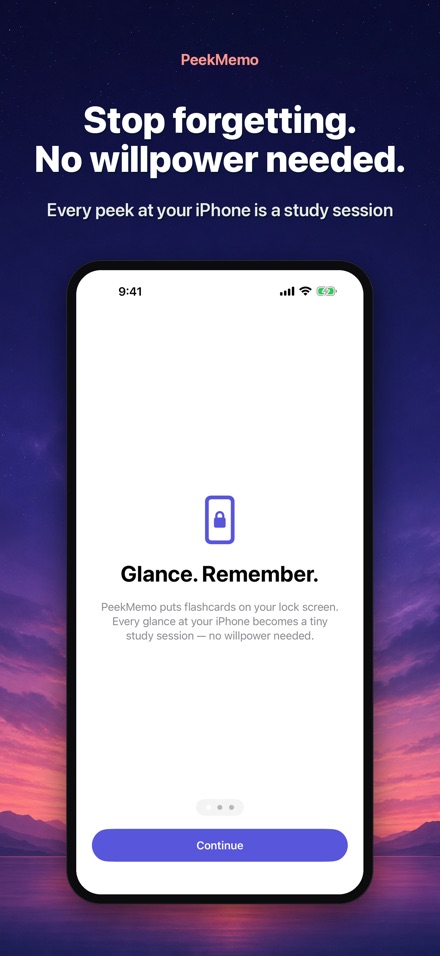 PeekMemo: Lock Screen Cards 8