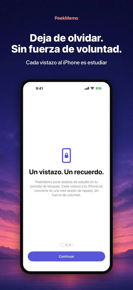 PeekMemo: Memoriza sin abrir 8
