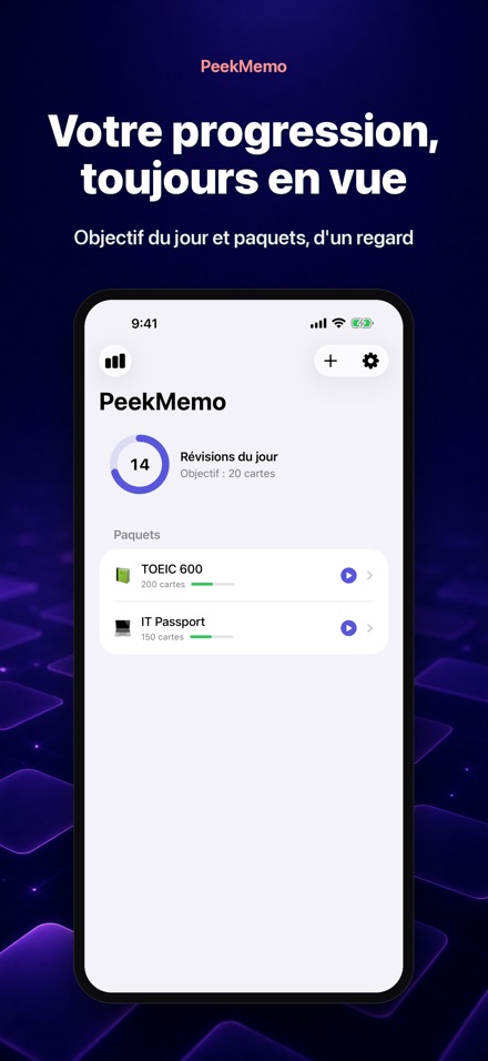 PeekMemo : Fiches de révision 4