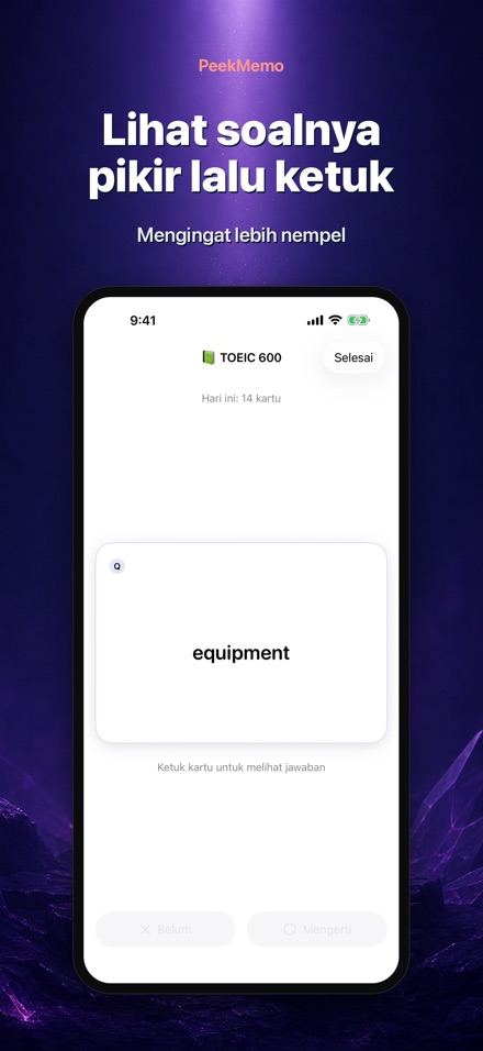 PeekMemo: Kartu Layar Kunci 2