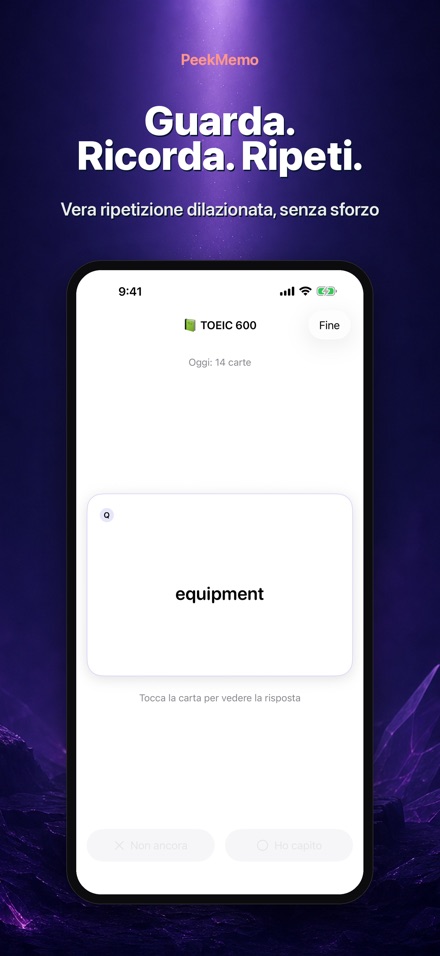 PeekMemo: Flashcard e widget 2