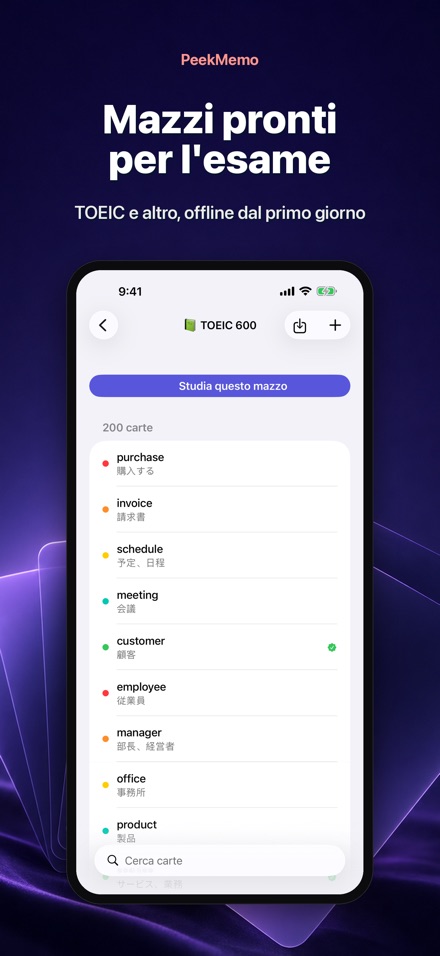 PeekMemo: Flashcard e widget 5